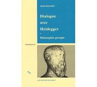Dialogue Avec Heidegger - Tome 1, Philosophie Grecque