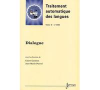 Dialogue traitement automatique des langues vol 43 n 2 2002 - Gardent - Hermes Science Publications - broché - Livre