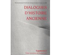 Dialogues D'histoire Ancienne Supplément 8 - Discours Politique Et Histoire Dans L'antiquité