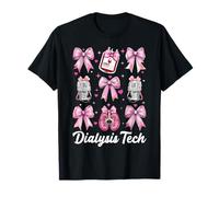 Dialysis Tech, technicienne en dialyse, Fille, Maman, Coquette, nœud T-Shirt
