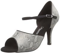 Diamant 153-058-418, Chaussures de Danse de salon femme, Multicolore (Creme Reptil Print/Schwarz), 38 2/3 EU (5.5 Damen UK)