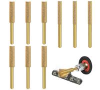 Diamant Affuteur Affuteuse de Chaine Tronçonneuse,Lime à Pierre pour Scie à Chaîne,Gabarit Affutage Chaine,avec 3 Tailles Différentes 4 mm, 4,8 mm, 5,5 mm pour Affûter et Poncer,9 Piezas