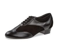 Diamant Chaussures de Danse 183-029-070-V - Suède/Cuir Noir - Regular - 2,8 cm Talon de Bloc - Taille: UK 5