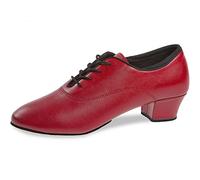 Diamant Chaussures de Danse Femme 185-234-403-A - Cuir Rouge - Normal - 3,7 cm Cuban - Special Edition - Taille: UK 5