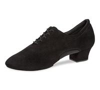 Diamant Chaussures de Danse Hommes 163-124-577 - Suède/Mesh Noir - 4 cm Cuban - Taille: UK 8