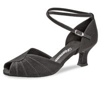 Diamant Femmes Chaussures de Danse 027-064-040 - Nubuk Noir - 5 cm Latino - Taille: UK 9,5