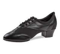 Diamant Chaussures d'entraînement pour Femmes 188-234-588 - Cuir/néoprène Noir - Normal - 3,7 cm Cuban- Taille: UK 4.5