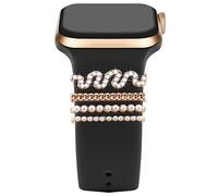 Diamant Décorative Compatibles avec Bracelets Silicone Apple Watch 38mm 40mm 41mm 42mm 44mm 45mm 46mm 49mm, Décoration de Bracelet en Métal pour iWatch 11 10 9 8 7 6 5 4 3 2 1 SE 3/2/1 Ultra 3/2/1