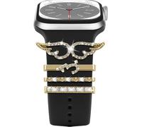 Diamant Décorative Pour Bracelets En Silicone Apple Watch 38Mm 40Mm 41Mm 42Mm 44Mm 45Mm 49Mm,Décoration De Bracelet En Métal Pour Apple Watch Ultra Series 8 7 6 5 4 3 2 1 Se,E14 Go[LET9137007]