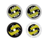 Diamant Disque a Tronconner 75mm - 4Pièces Carrelage Disque/Bois Disque/Béton Disque/Acier Disque for Porcelaine Céramique Panneaux Métal Doux Plastique SANLEETEK