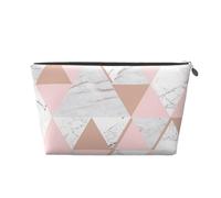 Diamant en marbre Gris et Rose en Or Rose, Trousse de Toilette Trousse de Maquillage Sac à cosmétiques Trousse de Toilette de Voyage Portable