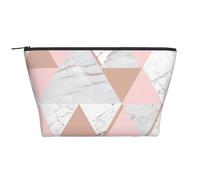 Diamant en marbre Gris et Rose en Or Rose, Trousse de Toilette Trousse de Maquillage Sac à cosmétiques Trousse de Toilette de Voyage Portable