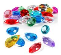 Diamant Environ 140 pierre precieuse en Diamants 18-25 mm Acrylique Trésor Bijoux pour décoratives decoration table Multicolores Ensemble de Cristaux décoratifs pour vvase decoratif de Mariage