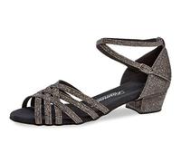 Diamant Femmes Chaussures de Danse 008-035-510 - Brocart Bronze - 2,8 cm Bloque - Made in Germany