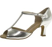 Diamant Femmes Chaussures de Danse 025-087-013 - Argent - 6,5 cm Flare - Special Edition - Made in Germany