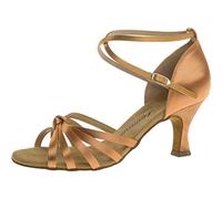 Diamant Femmes Chaussures de Danse 035-077-087 - Satin/Mesh Bronze - 5 cm Flare - Taille: UK 5,5