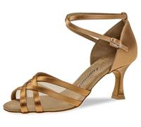 Diamant Femmes Chaussures de Danse 035-108-087 - Satin/Mesh Bronze - 7,2 cm Flare - Taille: UK 3