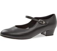 Diamant Femmes Chaussures de Danse 050-029-034 - Cuir Noir - 2,8 cm Bloque - Taille: UK 6,5