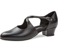 Diamant Femmes Chaussures de Danse 052-102-034 - Cuir Noir - 3,7 cm Cuban - Taille: UK 5,5