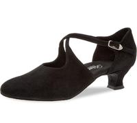 Diamant Femmes Chaussures de Danse 052-112-001 - Suède Noir - Extra Large - 4,2 cm Spanish - Taille: UK 1,5