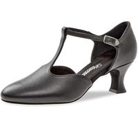 Diamant Femmes Chaussures de Danse 053-006-034 - Cuir Noir - 5,5 cm Spanish - Made in Germany