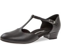 Diamant Femmes Chaussures de Danse 053-029-034 - Cuir Noir - 2,8 cm Bloque - Taille: UK 6