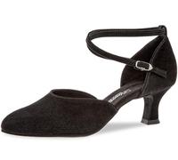 Diamant Femmes Chaussures de Danse 058-068-001 - Suède Noir - 5 cm Latino - Taille: UK 7,5