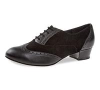 Diamant Femmes Chaussures de Danse 063-029-070 - Cuir/Suède Noir - 2,8 cm Bloque - Taille: UK 6