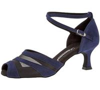 Diamant Femmes Chaussures de Danse 102-077-135 - Suède/Mesh Bleu Royale - 5 cm Flare - Special Edition - Taille: UK 4,5