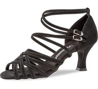 Diamant Femmes Chaussures de Danse 108-060-040 - Nubuk Noir - 6,5 cm Latino - Taille: UK 6,5