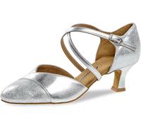 Diamant Femmes Chaussures de Danse 161-068-505 - Suède/Synthétique Argent - 5 cm Latino - Taille: UK 6,5