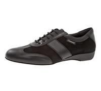 Diamant Hommes Ballroom Baskets 123-225-070 - Cuir/Velours Noir - Large - Talon compensé de 2,5 cm - Semelle en Daim - Taille: UK 11