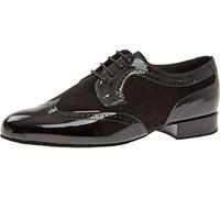Diamant Hommes Chaussures de Danse 089-076-029 - Suède/Vernis Noir - Cambrure Haute - 2 cm Standard (47 1/3 EU)