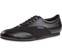 Diamant Hommes Danse Sneakers 191-425-380-V - Cuir Noir - 1,5 cm Talon compensé - VarioSpin Semelle - Made in Germany