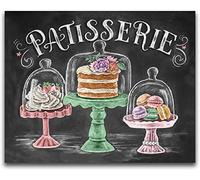 Diamant Peinture, 5D Diy Diamant Complet,Texte Du Tableau Noir - Pâtisserie Animal Broderie Peinture Diamant Painting Kit Complet Point De Croix Cristal Strass Décoration De La Maison