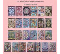 Diamant Peinture Couverture Cahier Pour Écrire Prise Journal Et Planificateur A5 Bricolage Diamant Peinture 50 Pages Noël Anniversaire Cadeau
