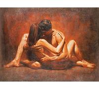 Diamant Peinture Enfant Diamond Painting Amoureux des couples romantiques 5d Broderie Perle Diamant Kit Stitch full Strass Complet Grande Taille Diamonds Décoration Murale 30x40cm Sans Cadre