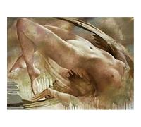 Diamant Peinture Kit Maison Décoration Diamant Broderie Art Nue Femme 5D Beauté Diy Circulaire En Gros Diamant Diamant Résine Personnes Crafts B Diamond Painting 40X50Cm