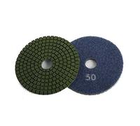 Diamant schleifpad pour rasage convexes avec fermeture Velcro Ø 125 mm K 50 Bleu pour Assainissement nœuds Disque de polissage