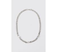 Diamante Chain Necklace homme - argent - ONE SIZE, argent