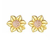 Diamanten Armband Herren Sonnenblumen-Halskette, Sonnenblumen-Armband, Sonnenblumen-Ohrringe, weibliches europäisches und amerikanisches Armband, Sonnenblumen-Ohrringe, trendig und Armband Echt