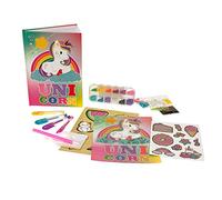 DIAMANTINY- Diamant-Nice Group Crystal Art Diamond Painting Kit avec Agenda Licorne à décorer et Personnaliser avec Pierres précieuses 3D, 90006