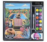 Diamantiny Level Up - Tropical Mood - Creative Art, Kit Créer la Mosaïque avec des Chiffres, Fille dans la Piscine