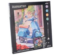 DIAMANTINY - Vespa Peindre avec Chiffres, Multicolore, 32 x 30 x 2 cm, 96564