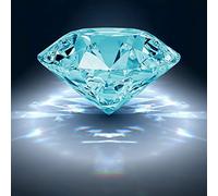 Diamants Artificiels, 50mm Faux Diamant, Verre Cristal Transparent Diamants Artificiels Pour Décorations De Faveur De Mariage Décor À La Maison, Couleur unie, Claire, Pierres précieuses (Bleu clair)