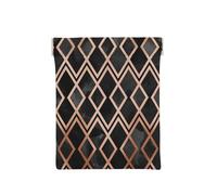 Diamants géo cuivrés et Noirs, Sac de Rangement pour Femmes, Portefeuille supérieur à Presser, Petit Porte-Monnaie, Pochette de Changement
