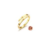 Diamday 14K Or Ouvertes Bagues pour Femmes Filles Ajustable Midi Poucette Eternité Bague Empilable Fine Or Plaqué Bague Minimaliste Ouverte Torsadée Bague Dames Mode Bague Bijoux Cadeaux 60