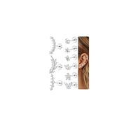Diamday 9Pcs Boucles d'Oreilles Femme Acier Inoxydable Piercing Tragus Helix Hypoallergène Piercing Oreille Or Argent Boucles d'Oreilles Oreille Piercings Conch Tragus Helix Piercings