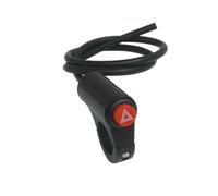 Diamètre 22 Mm Longueur Du Câble 565 Mm Interrupteur De Feux De Détresse Double Pour Moto Bouton De Signalisation Guidon D'allumage de Guidon