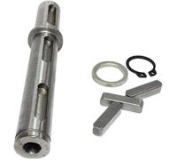 Diamètre de l'arbre de sortie simple/double 14/18 mm pour arbre de sortie réducteur à vis sans fin + joints + anneau S + goupille d'angle pour boîte de vitesses NEMA NMRV 030/40 (030 double arbre 14